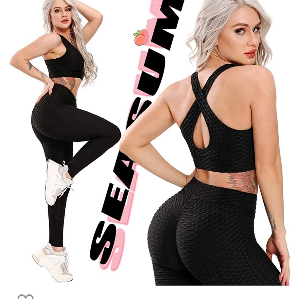 SEASUM High Waist Yoga Pants (Silver)